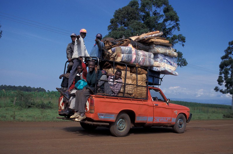 Traveling by truck. Kenya. Photo: Curt Carnemark / World Bank