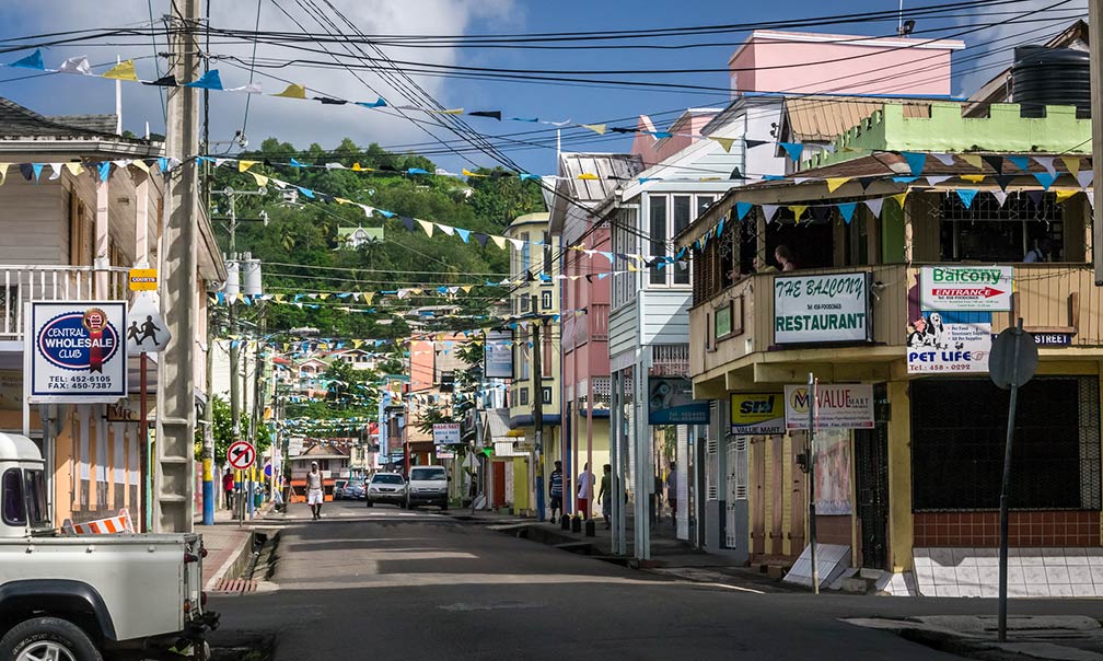 Brazil Street in Castries, Saint Lucia. Image: David Kirsch