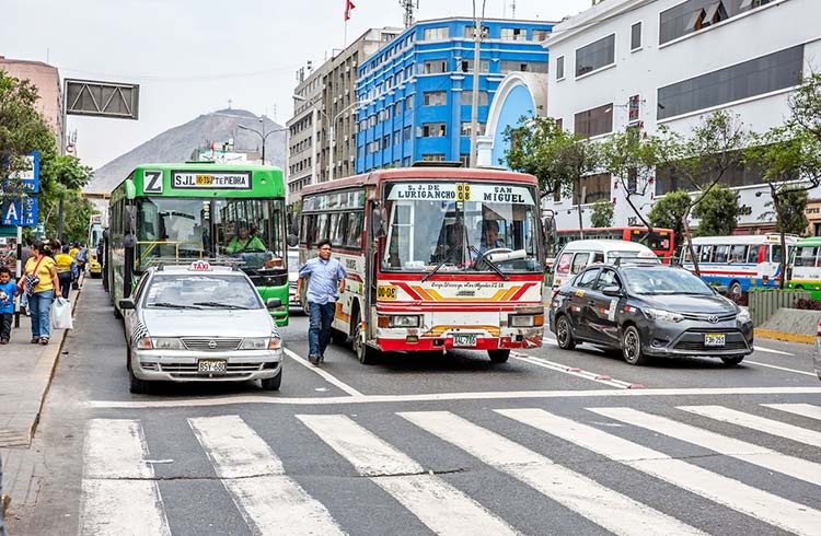 Public transport in Lima, Peru. Photo credit: iStock