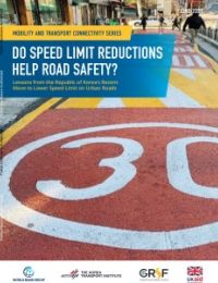 Do Speed Limit Reductions Help Road Safety? : Lessons from the Republic of Korea's Recent Move to Lower Speed Limit on Urban Roads